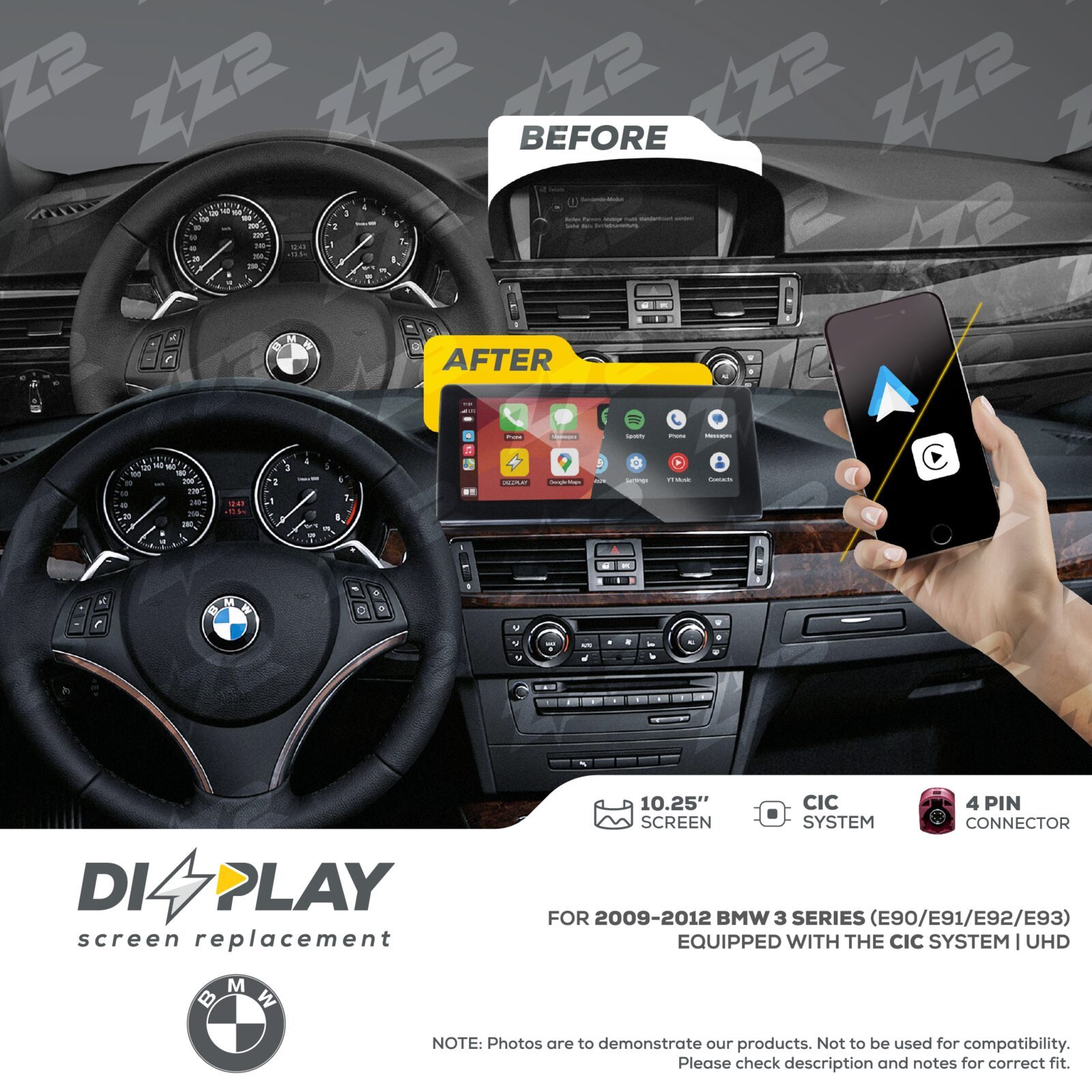 ZZ-2 DIZZPLAY BMW 3 Series E90 / E91 / E92 / E93 2009-2012