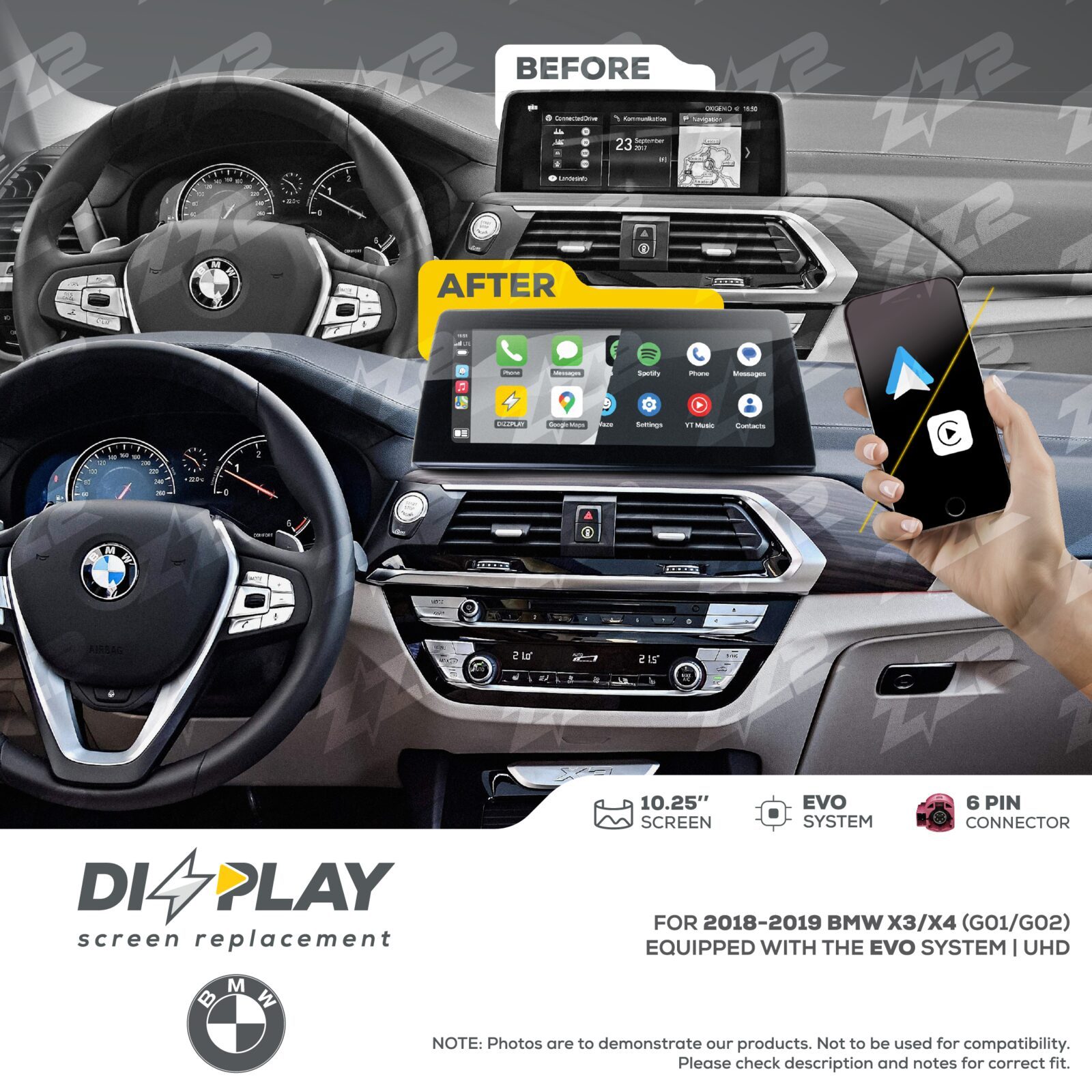 ZZ-2 DIZZPLAY BMW X3 / X4 G01 / G02 2018-2019 EVO