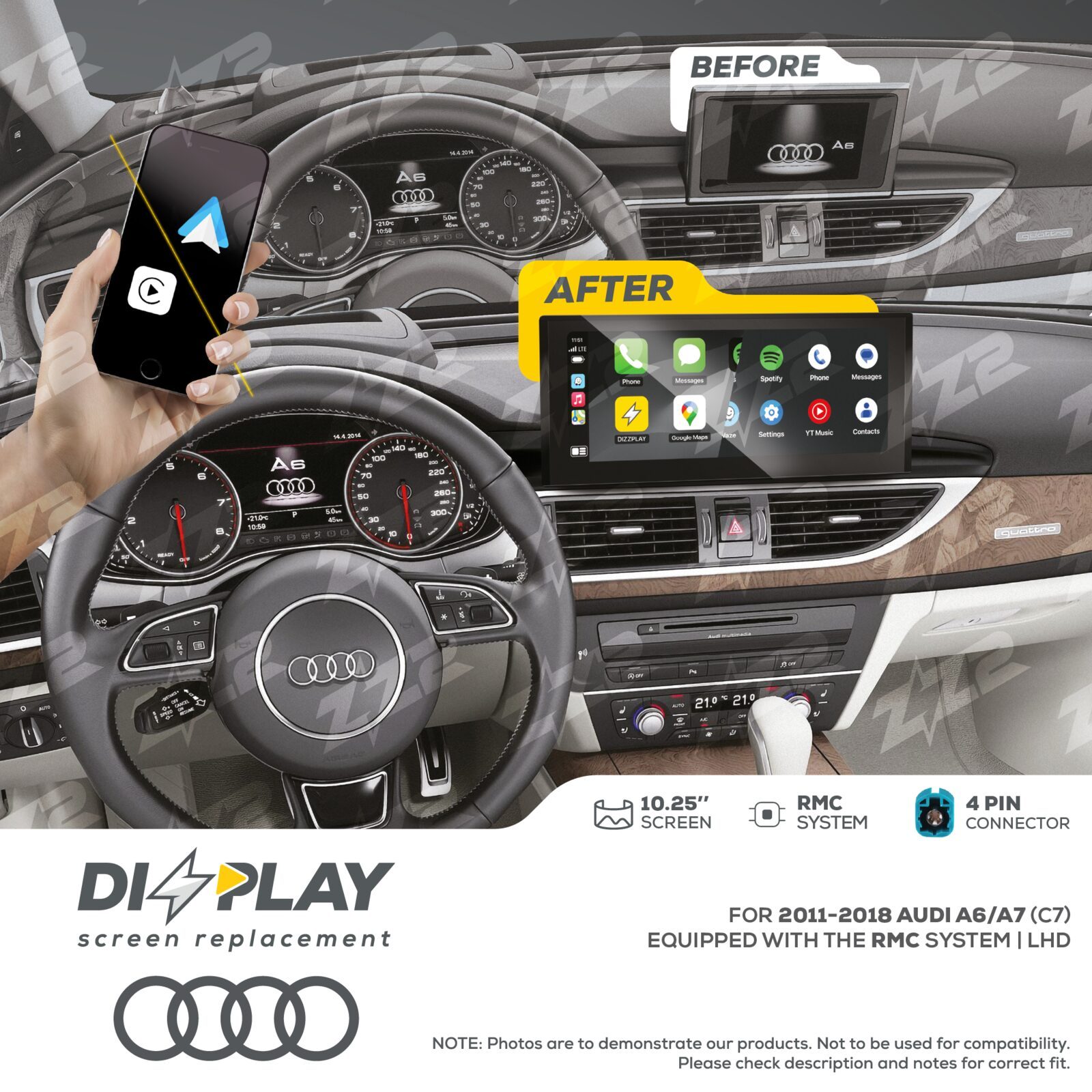 ZZ-2 DIZZPLAY Audi A6 / A7 C7 2012-2014 RMC